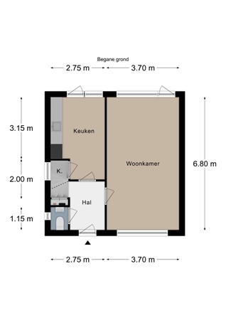 Floorplan - Kolmondstraat 33, 6291 HL Vaals